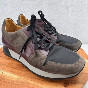 George Brown Bilt Leather Sneakers Casual Walking‎ Shoes Comfort Size 11